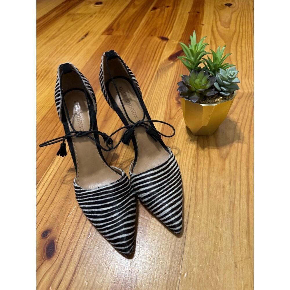 Ulla Johnson Kiki D’Orsay Zebra Pony Hair Heels 40 EUR 9.5 US Statement Pumps